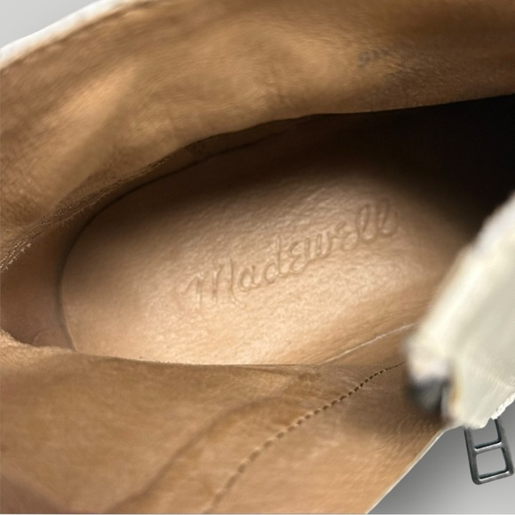 Madewell The Charley Boot in Leather Sz 6.5 Cream - Picture 13 of 14